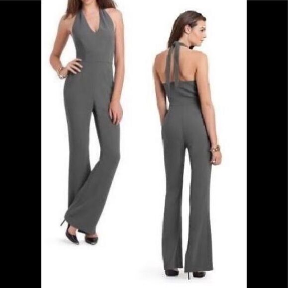 Guess by Marciano Gray Halter Jumpsuit - Picture 1 of 8